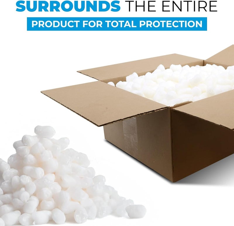 Aruva Kitchen Biodegradable Peanuts 0.5 cu ft naturaly antistatic compostable popcorn for packaging - Image 3